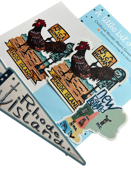 Rhode Island Gift Bundle | Stickers & Postcard