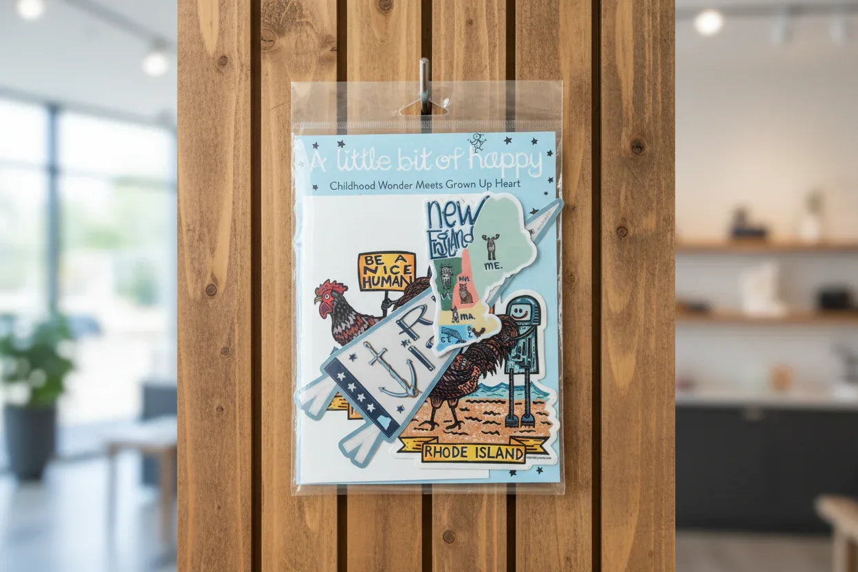 Rhode Island Gift Bundle | Stickers & Postcard
