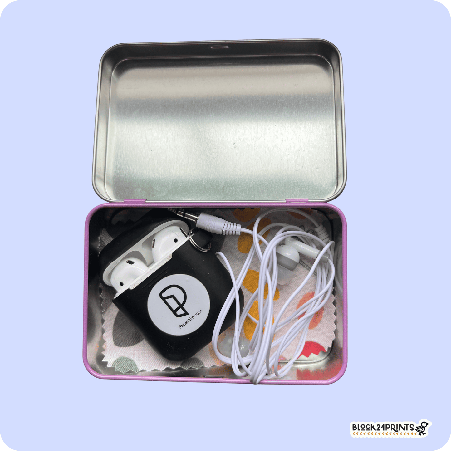 Art Mouse - Tin Box with Hinged Lid