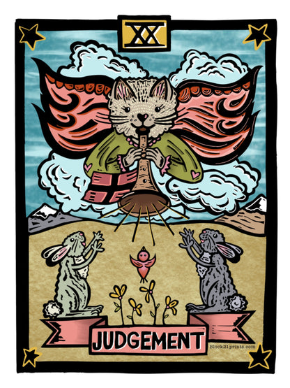 Judgement Tarot Card Die Cut Vinyl Sticker