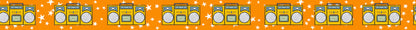 Boombox 1980s retro 1 inch Washi Tape