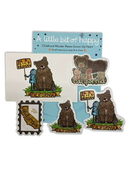 California Gift Bundle | Stickers & Postcard