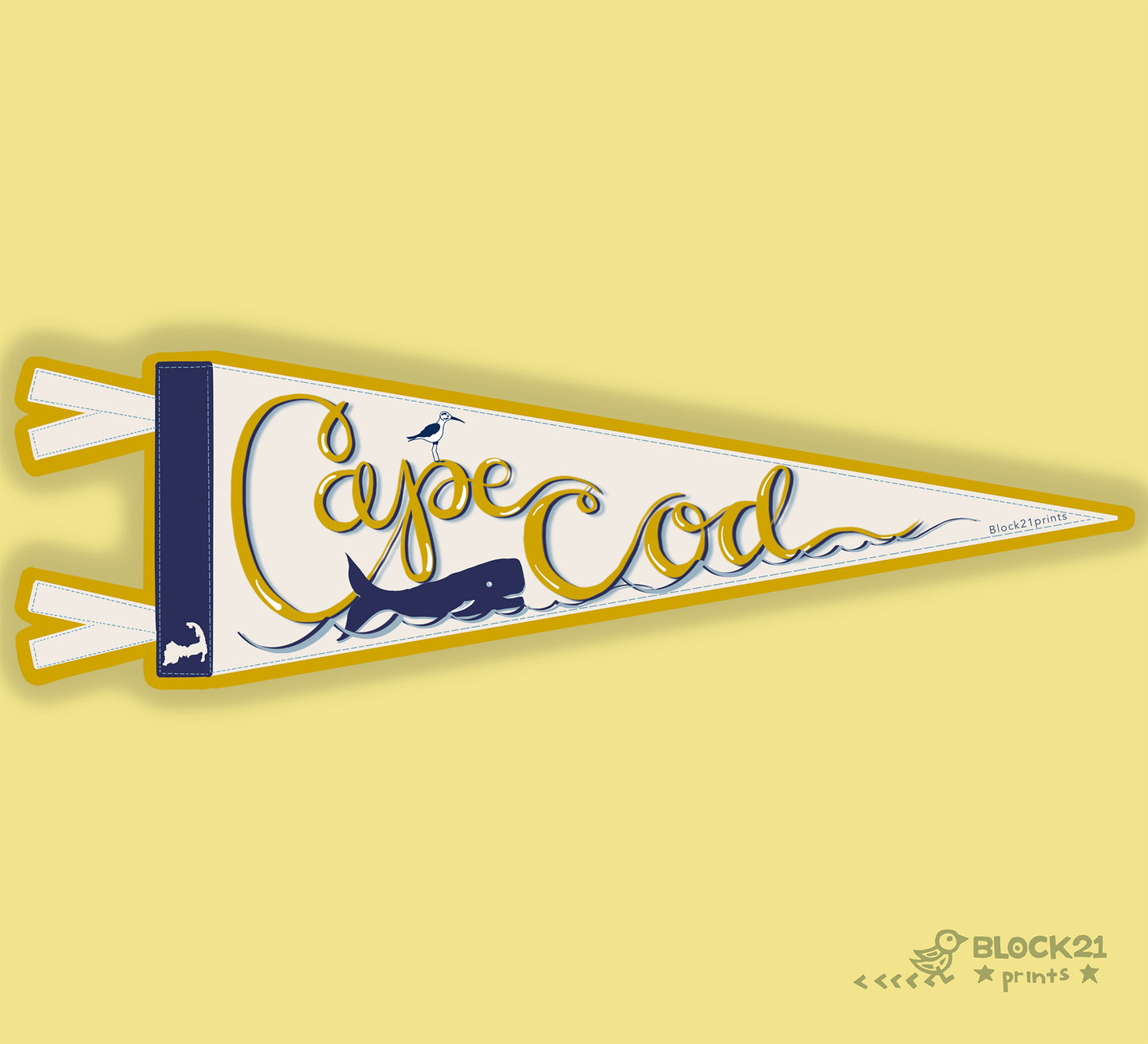 Cape Cod Pennant Sticker – Vinyl Decal