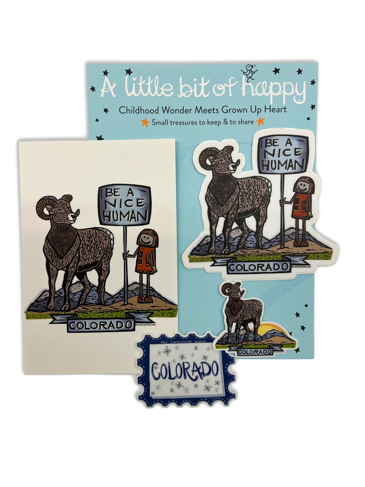 Colorado Gift Bundle | Stickers & Postcard