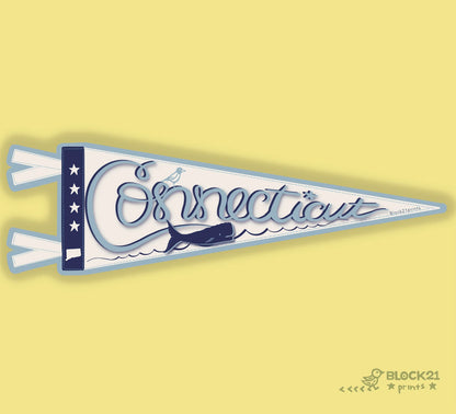 Connectiut Gift Bundle | Stickers & Postcard