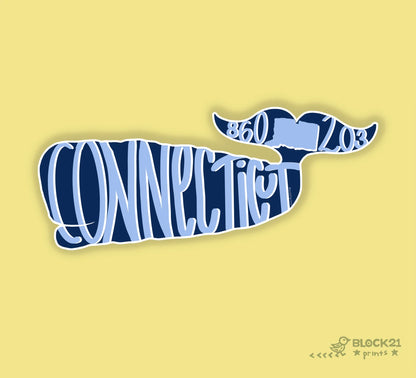 Connectiut Gift Bundle | Stickers & Postcard