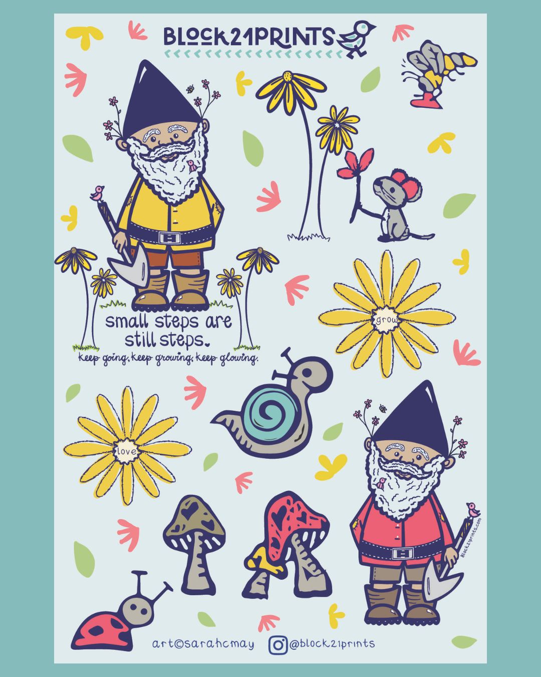 Gnome Sticker Sheet