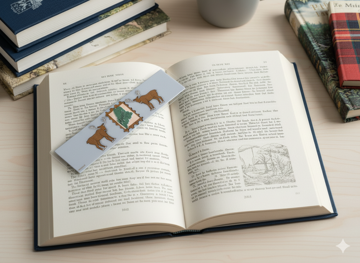 Maine Bookmark • Double-Sided 2x8 Laminate Bookmark • New England Gift