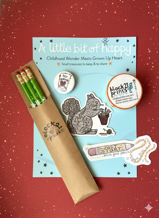 Creative Soul Little Bits of Happy Bundle – Art Lover Stationery Kit