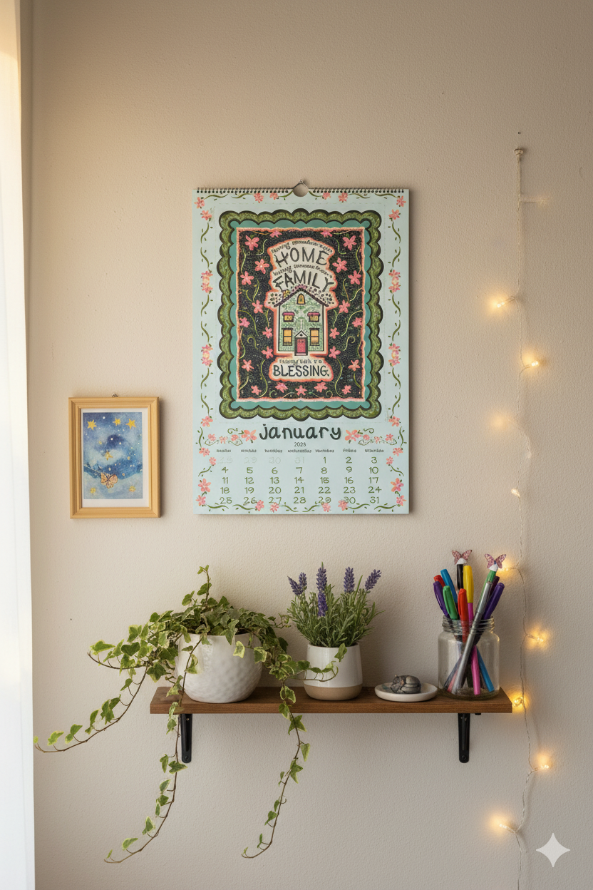 2026 Decorative Art Calendar | Illustrated Prints - Free Shipping