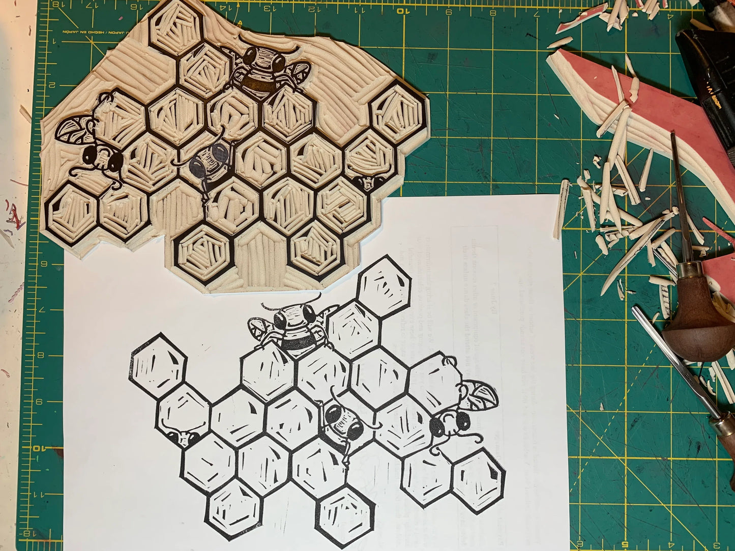 Bees Honeycomb Washi Tape