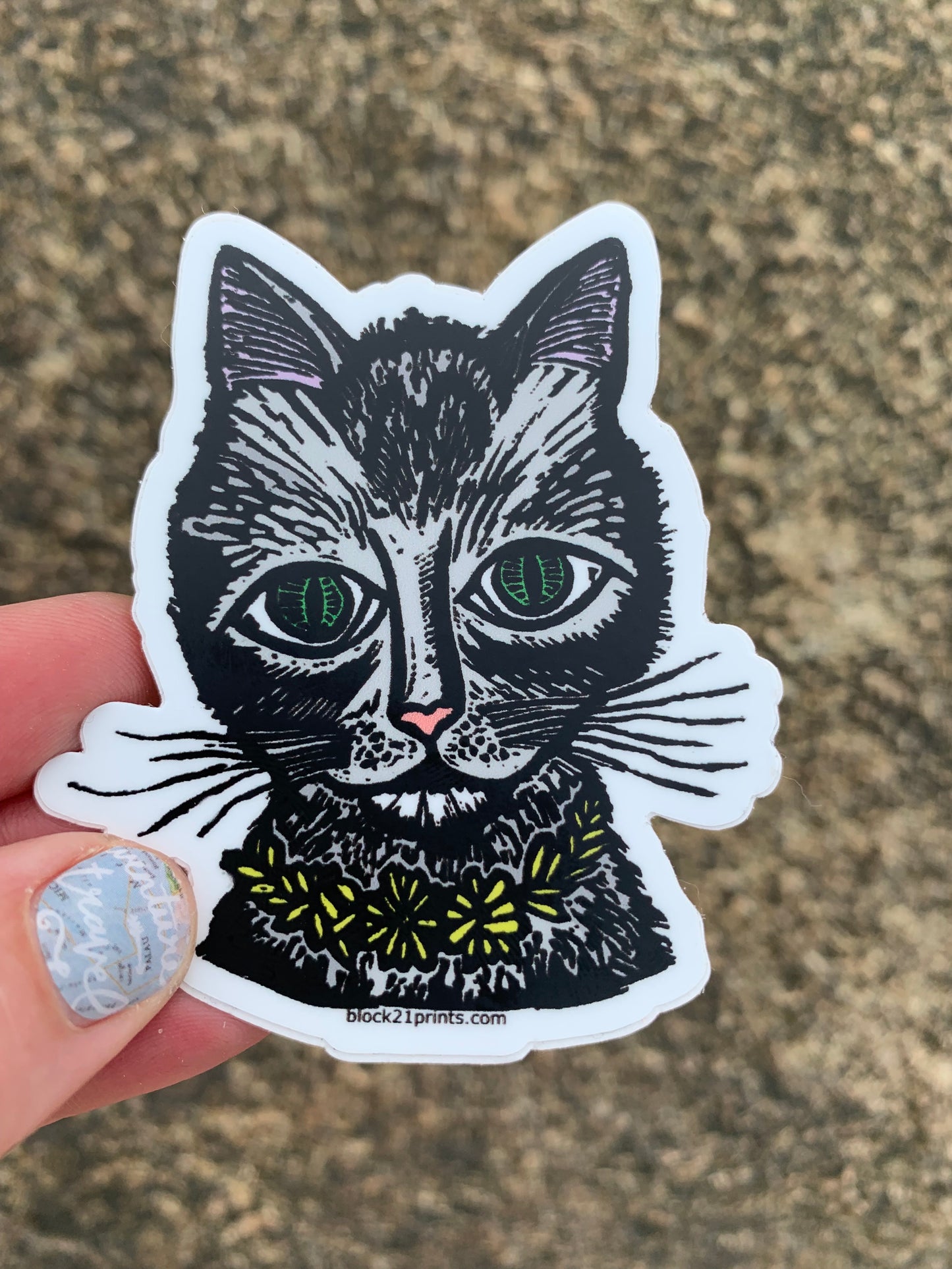 Cat Face Sticker