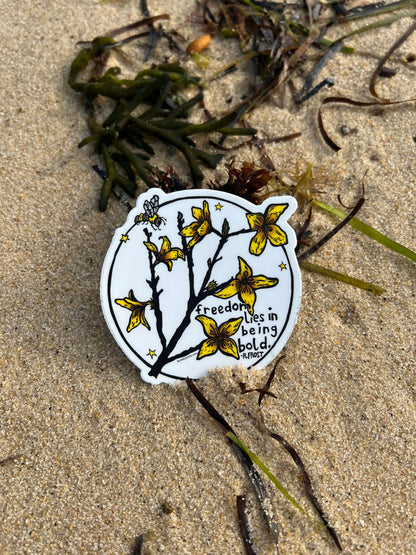 Forsythia Freedom Sticker Decal