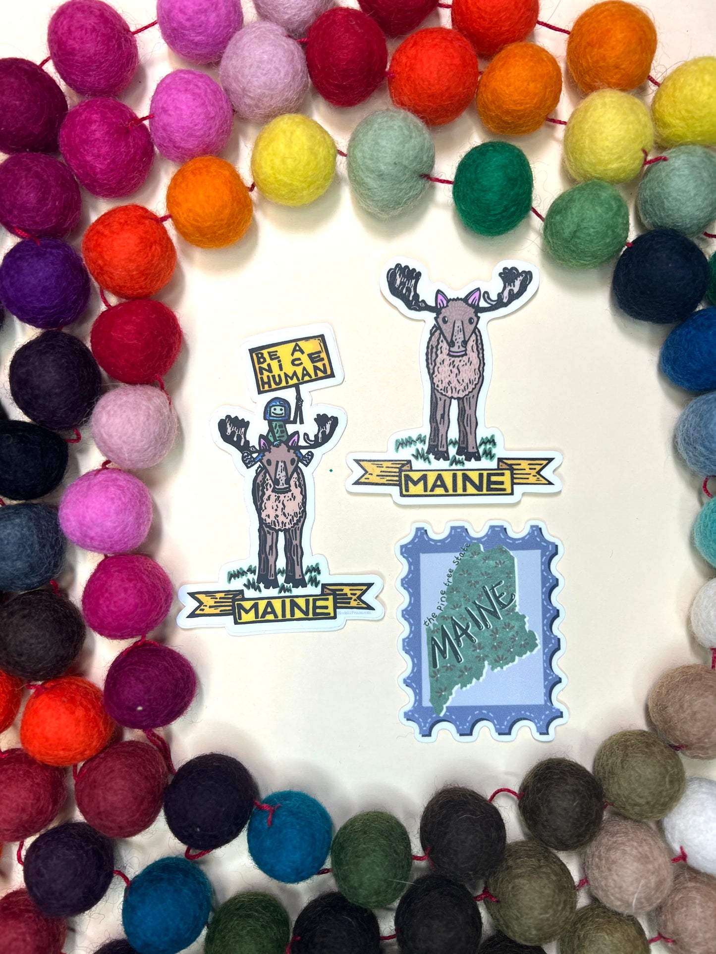 Maine Moose Sticker Decal