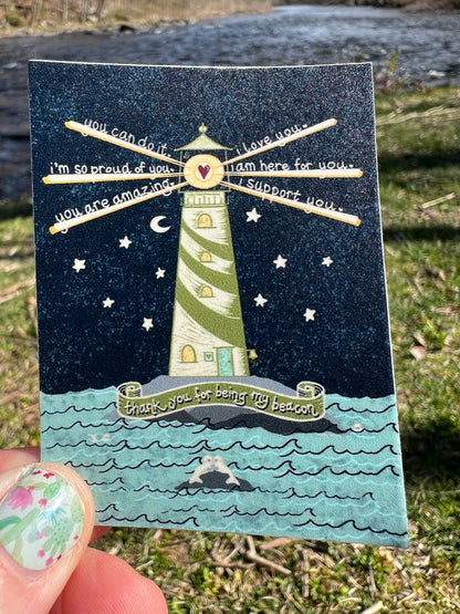 Friendship Lighthouse Beacon Vinyl Sticker Weather Proof Decal