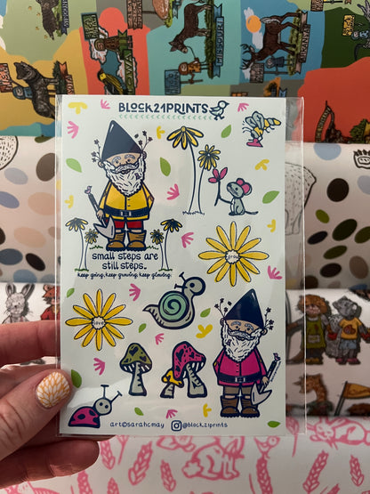 Gnome Sticker Sheet