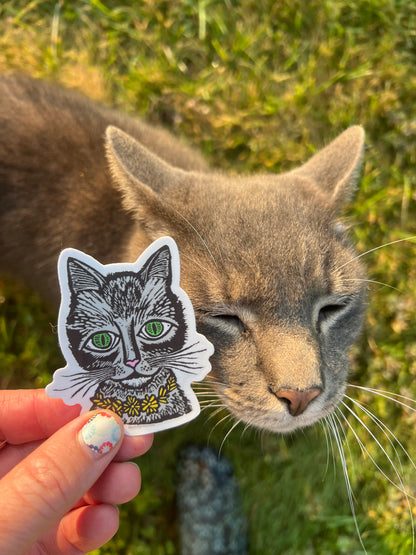 Cat Face Sticker