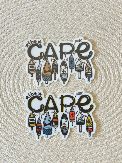 Cape Cod Massachusetts BUOY Die-Cut Vinyl Sticker Weather Proof Decal