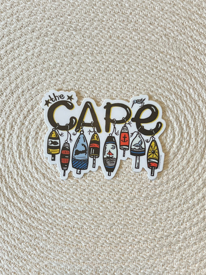 Cape Cod Massachusetts BUOY Die-Cut Vinyl Sticker Weather Proof Decal