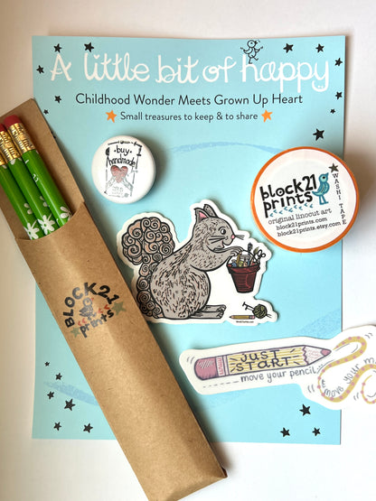 Creative Soul Little Bits of Happy Bundle – Art Lover Stationery Kit