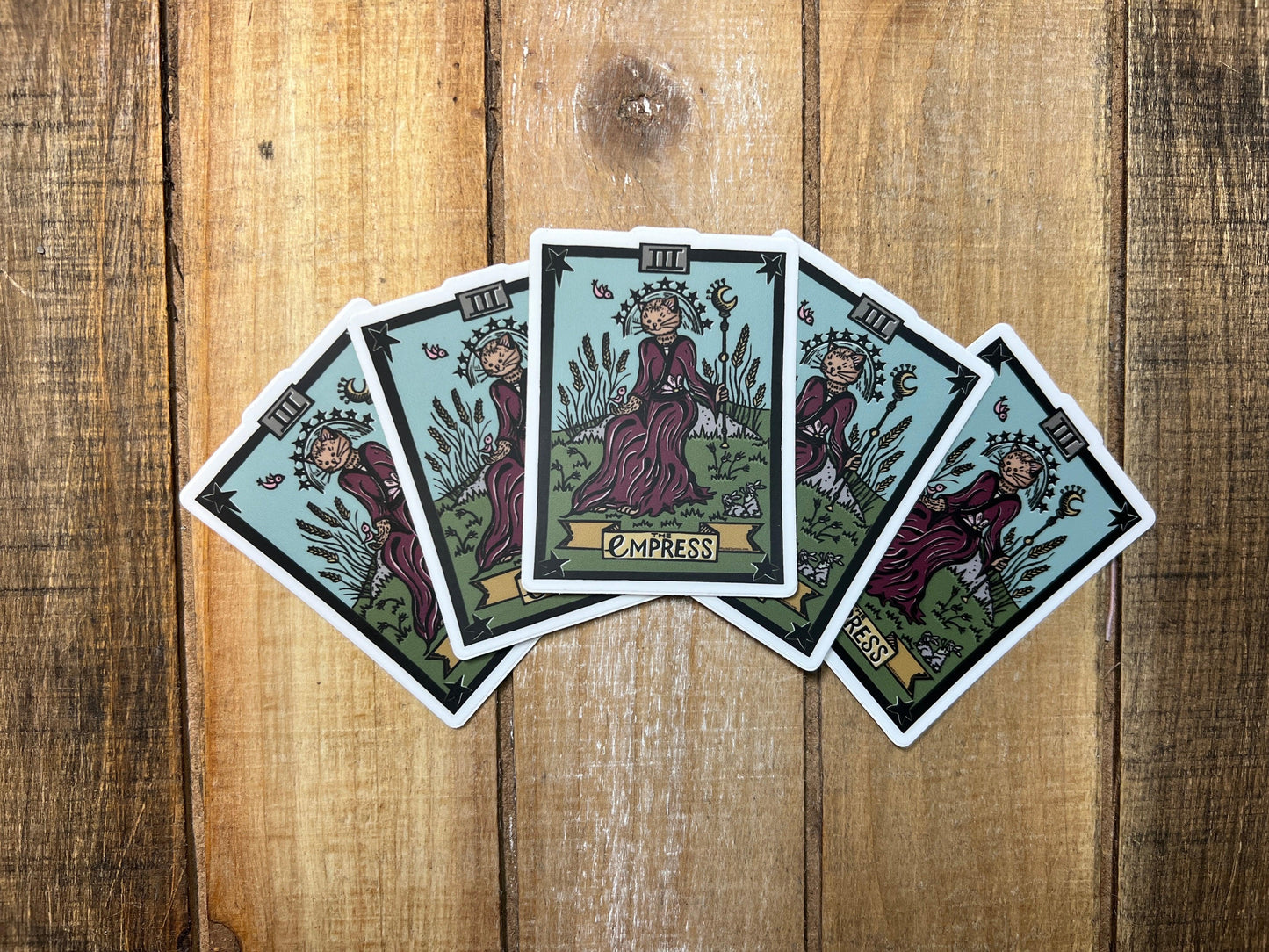 Empress Tarot Card Die Cut Vinyl Sticker