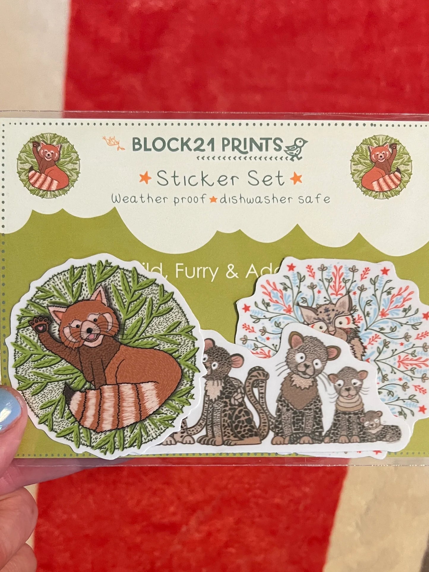 Wild and Furry Animals Sticker Set
