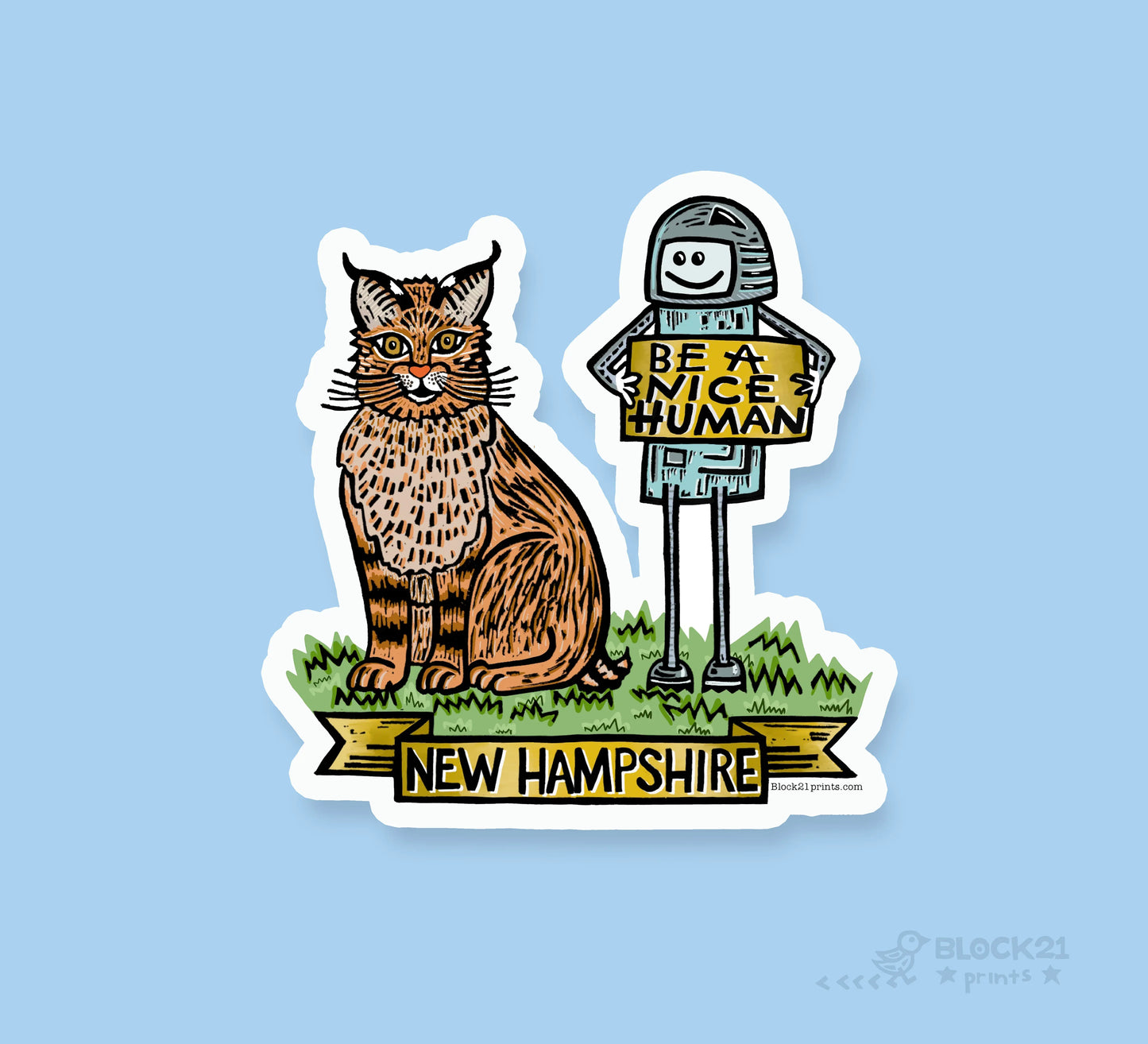 New Hampshire Gift Bundle | Stickers & Postcard