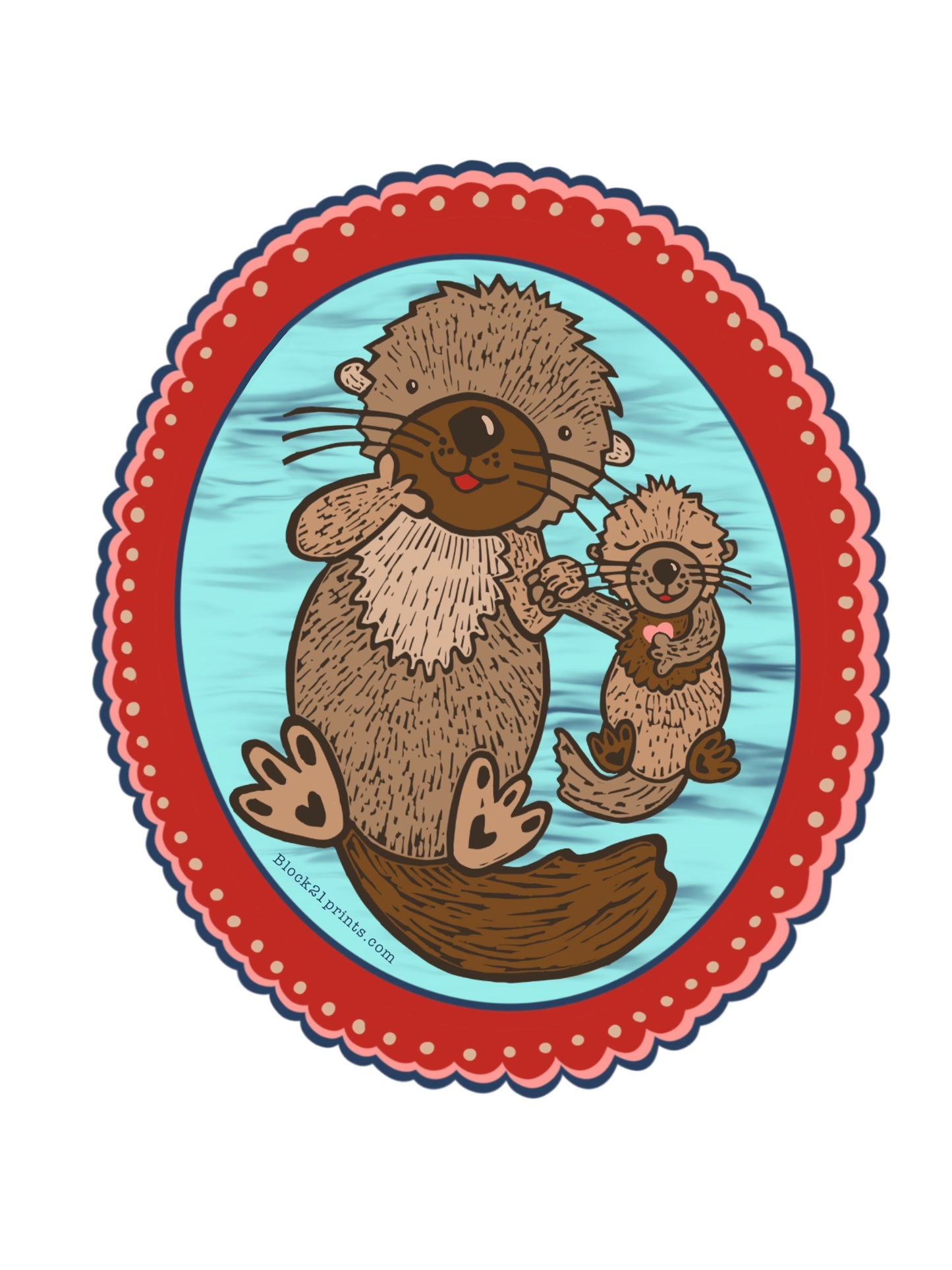 Two Happy Otters Washi Tape