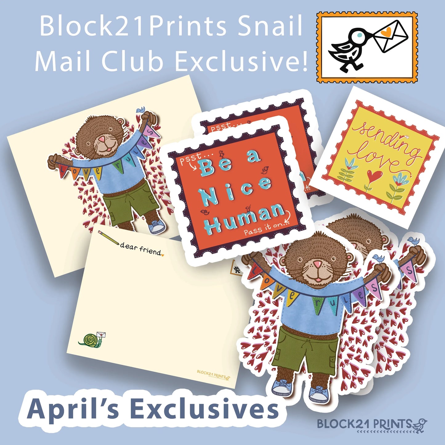 Snail Mail Club CLASSIC - Tier 1 - A Monthly Subscription