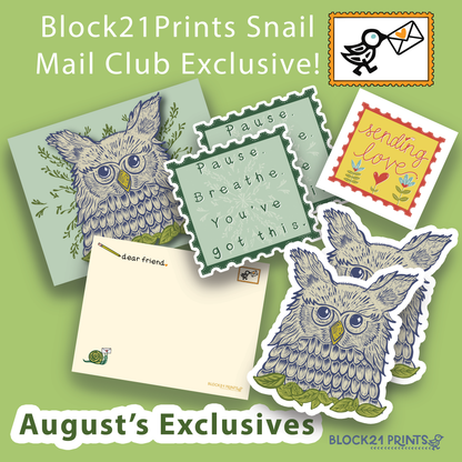 Snail Mail Club CLASSIC - Tier 1 - A Monthly Subscription
