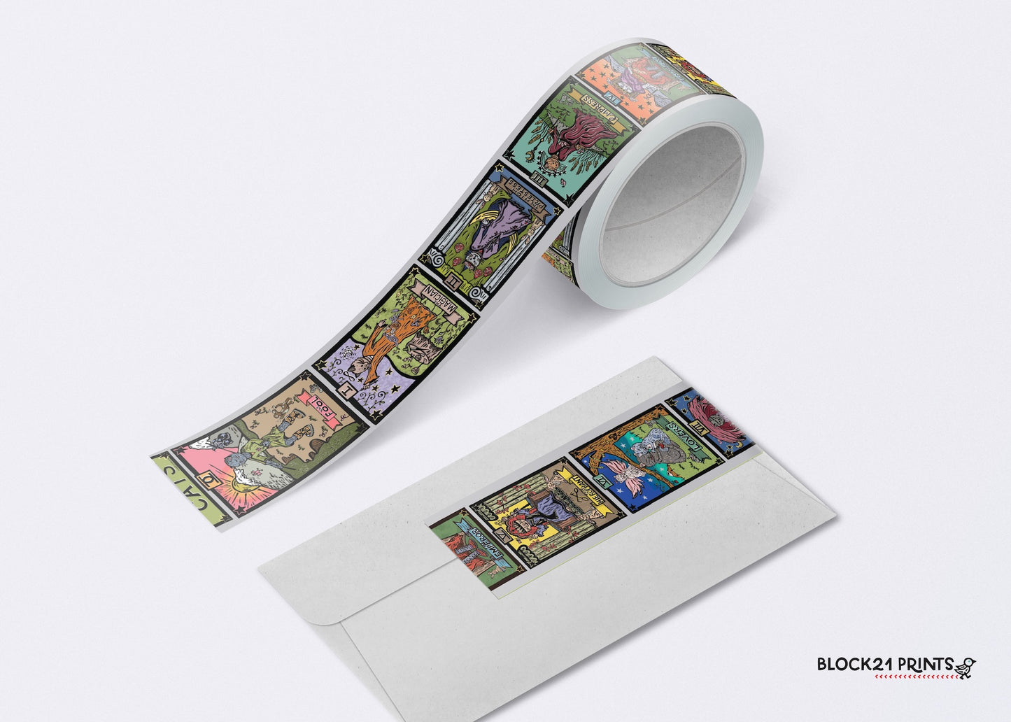 Tarot Cats 1 inch Washi Tape