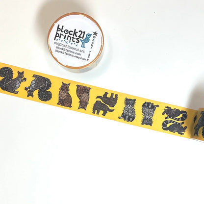 Land Animals Washi Tape Decorative Tape