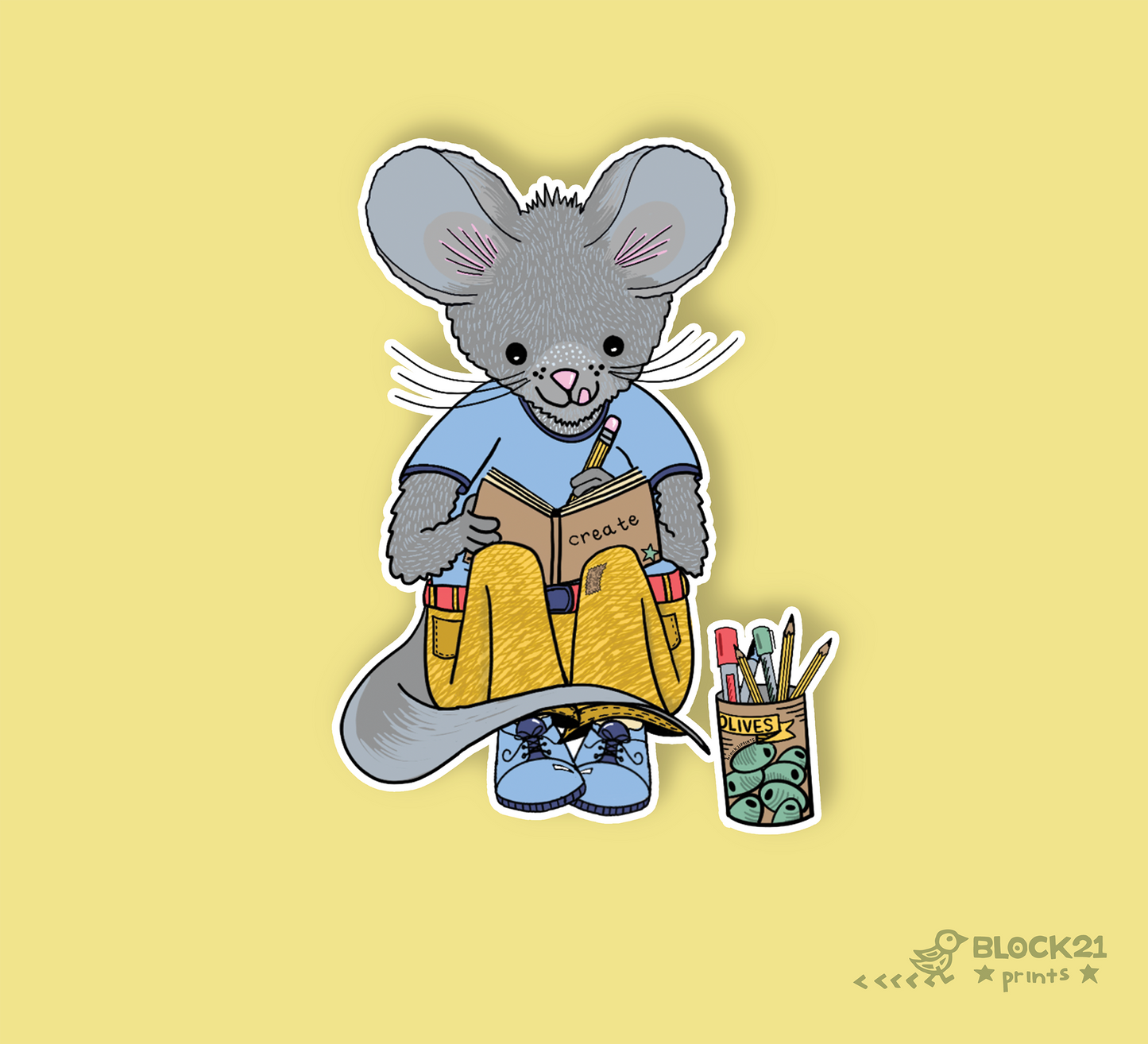 Art Mouse 1 inch Washi Tape