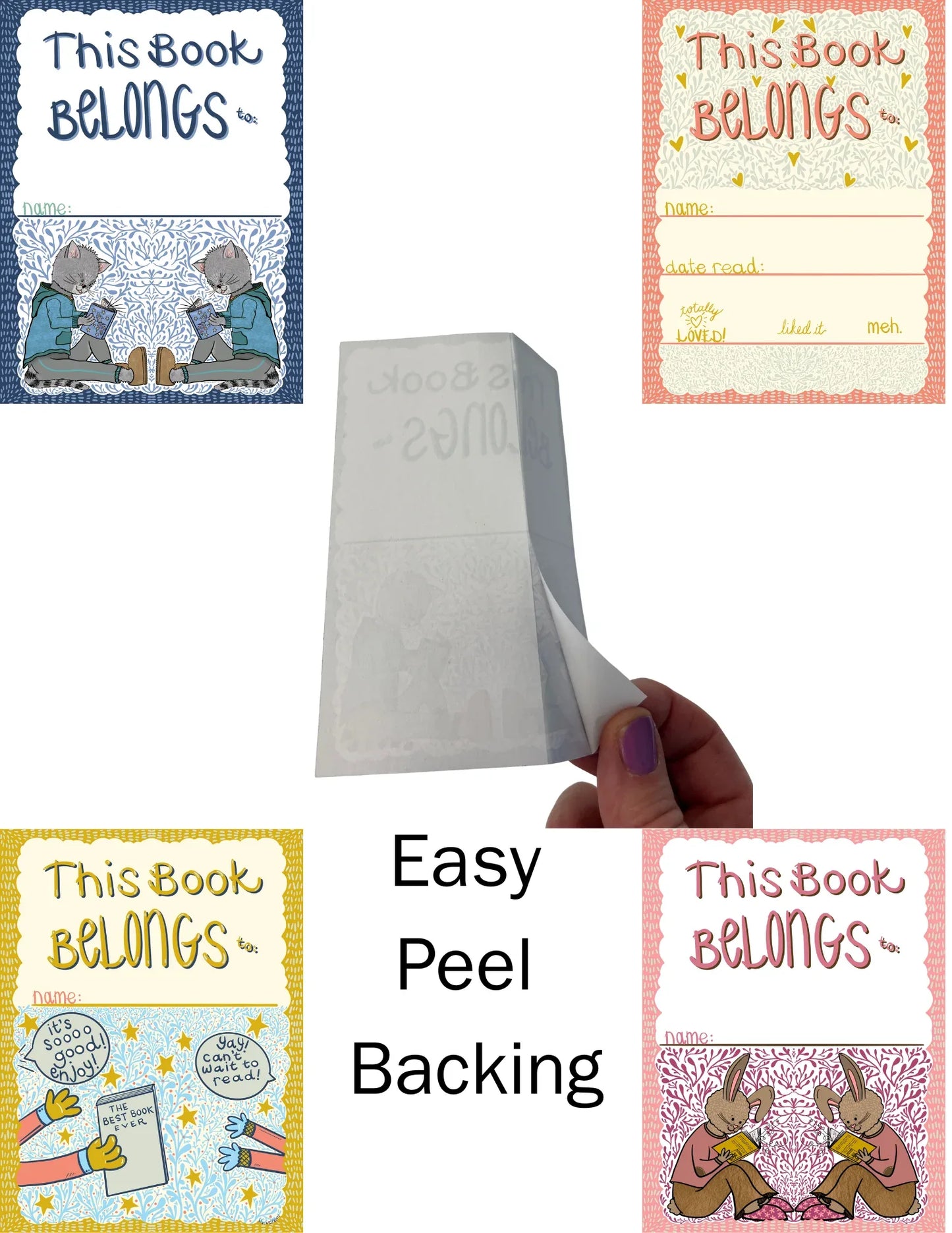This Book Belongs To Bookplates – Reading Rabbits
