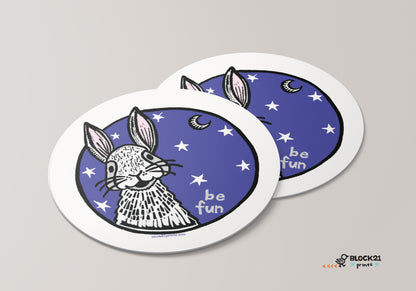 Be Fun Bunny Coasters - Set of 4