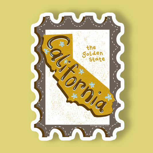 California Stamp Sticker