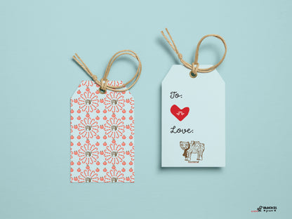 Holiday Gift Tags - set of 5 - Multipack designs
