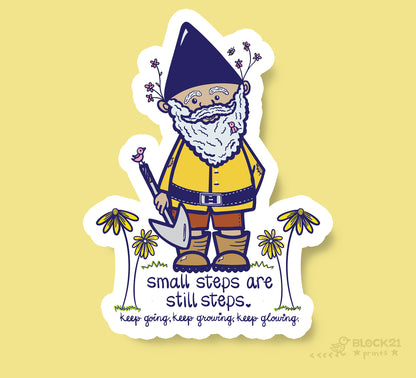 Gnome - Encouragement - Blank Greeting Card