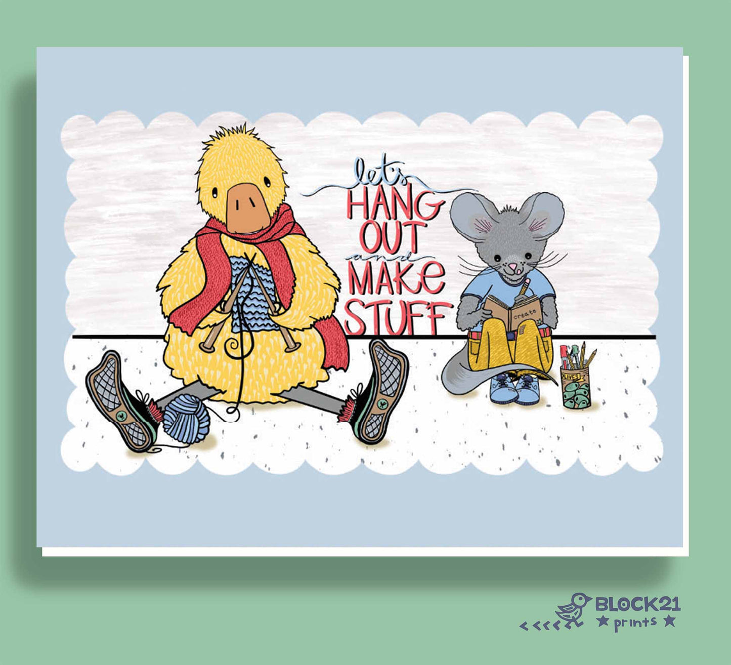 Art Mouse Vinyl Sticker | Waterproof