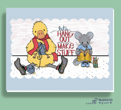 Art Mouse Vinyl Sticker | Waterproof