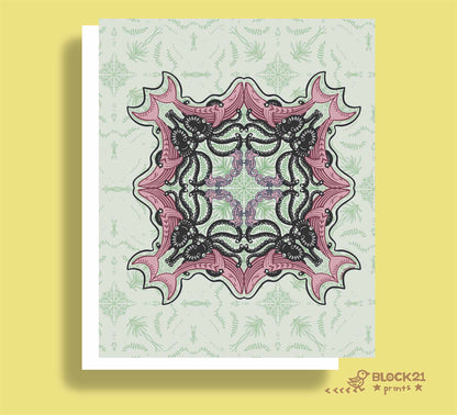 Ocean Mandala - Blank Greeting Card