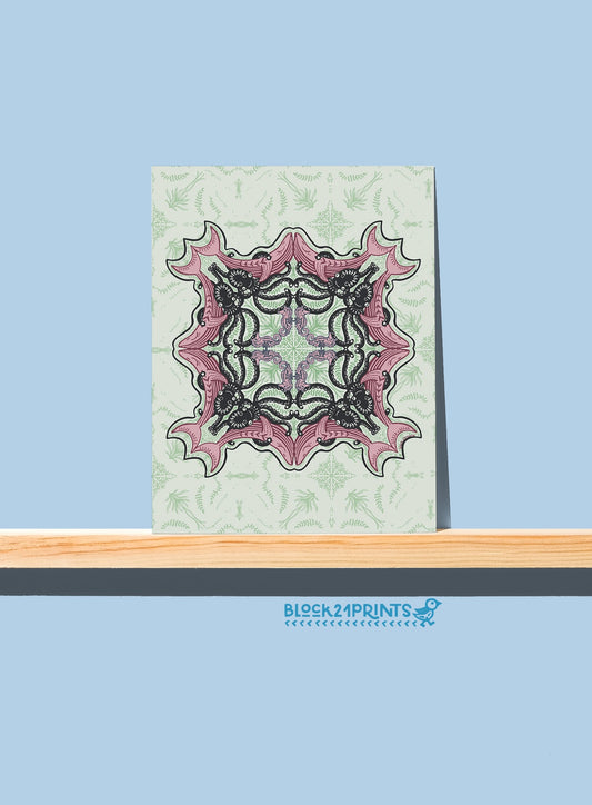 Ocean Mandala - Blank Greeting Card
