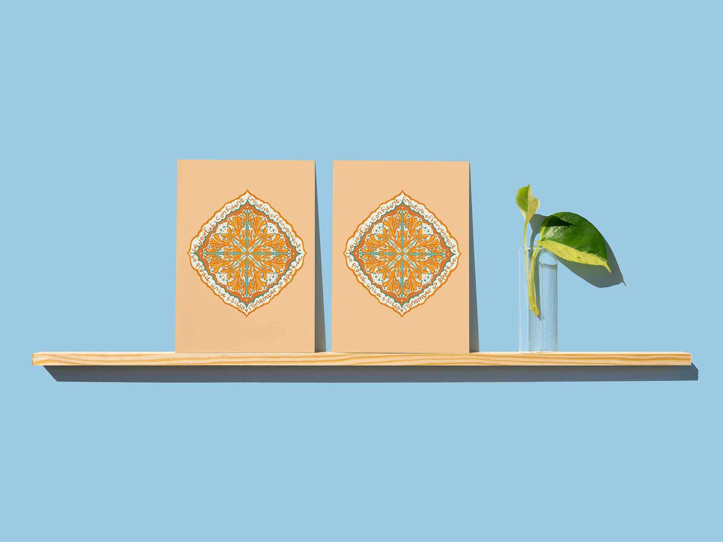 Encouragement Radial Design Greeting Card