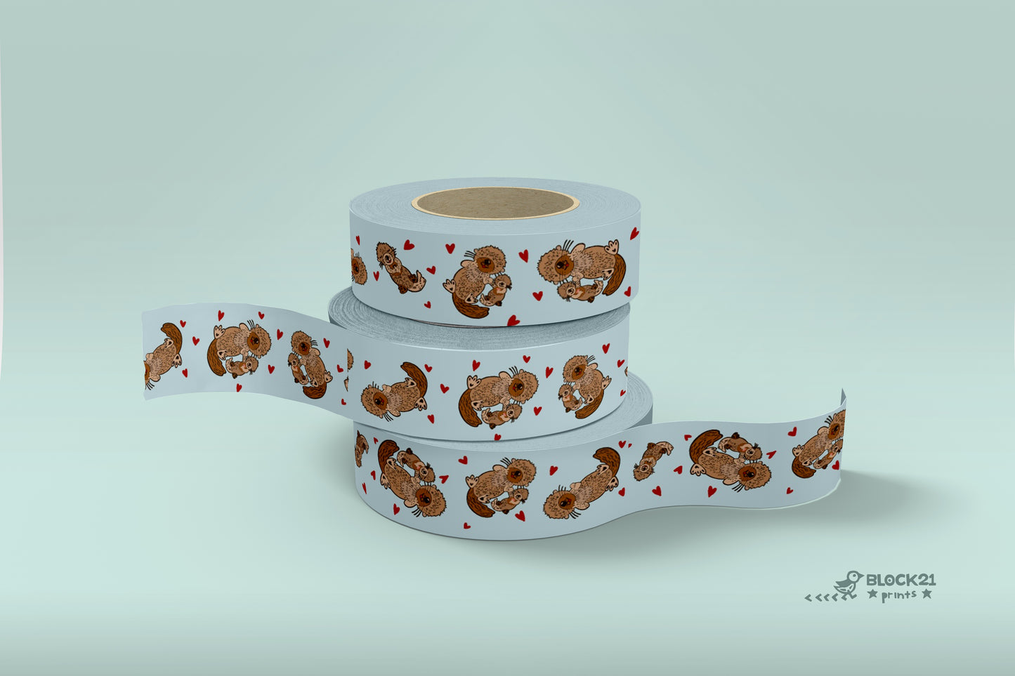 Two Happy Otters Washi Tape