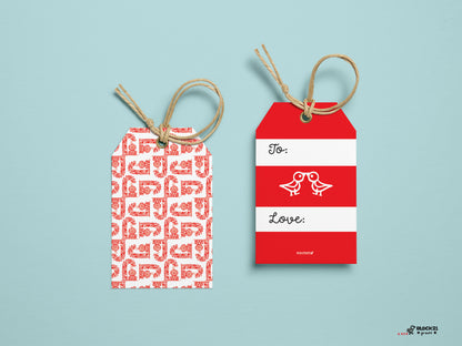 Holiday Gift Tags - set of 5 - Multipack designs