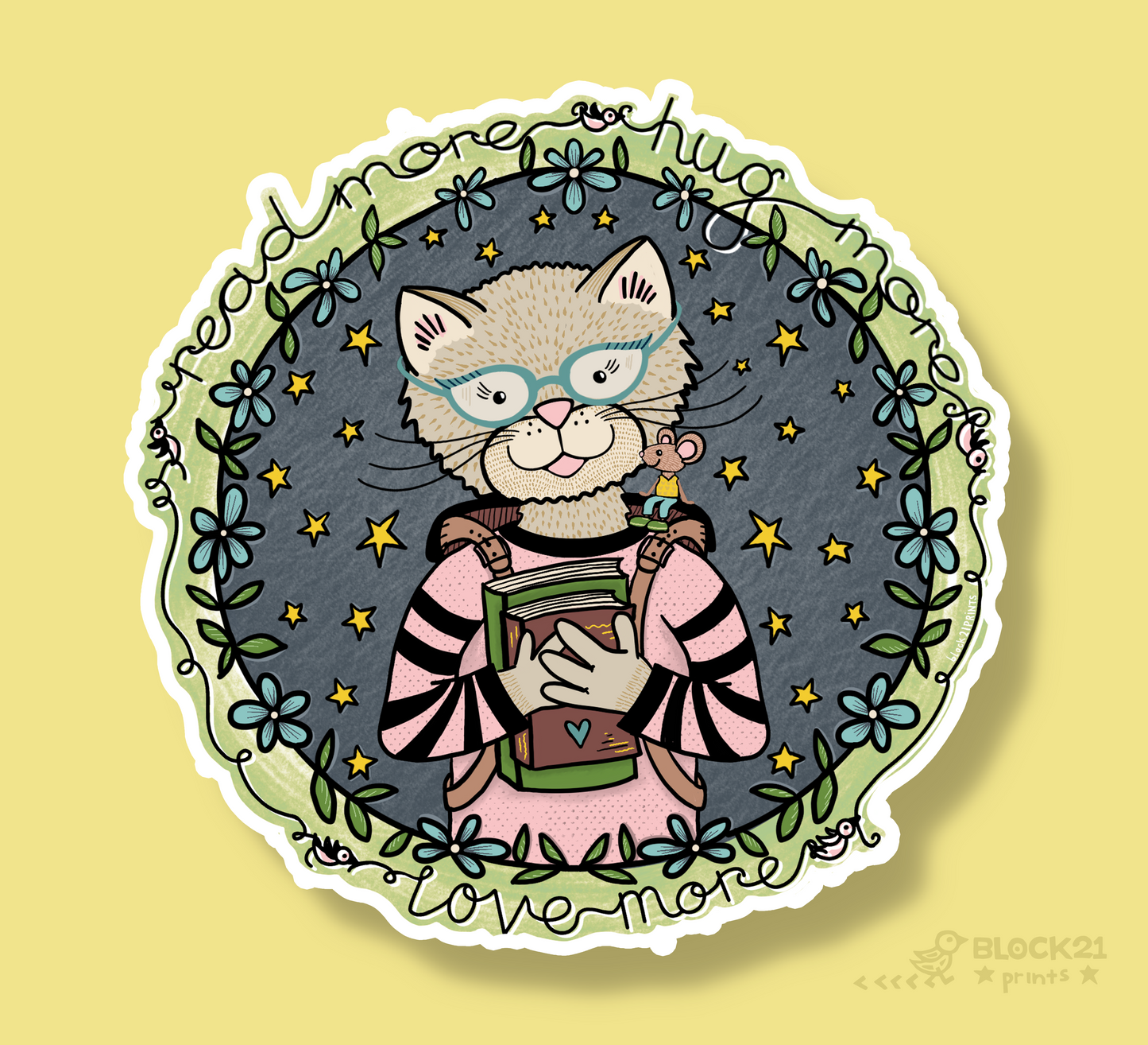 Read More Love More Die-Cut Vinyl Sticker Weather Proof Decal