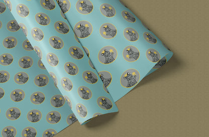 Royal Squirrel Gift Wrap Sheet - set of two