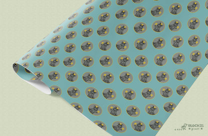 Royal Squirrel Gift Wrap Sheet - set of two