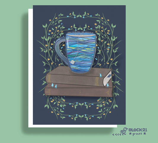 Tea and Peace Greeting Card – A2