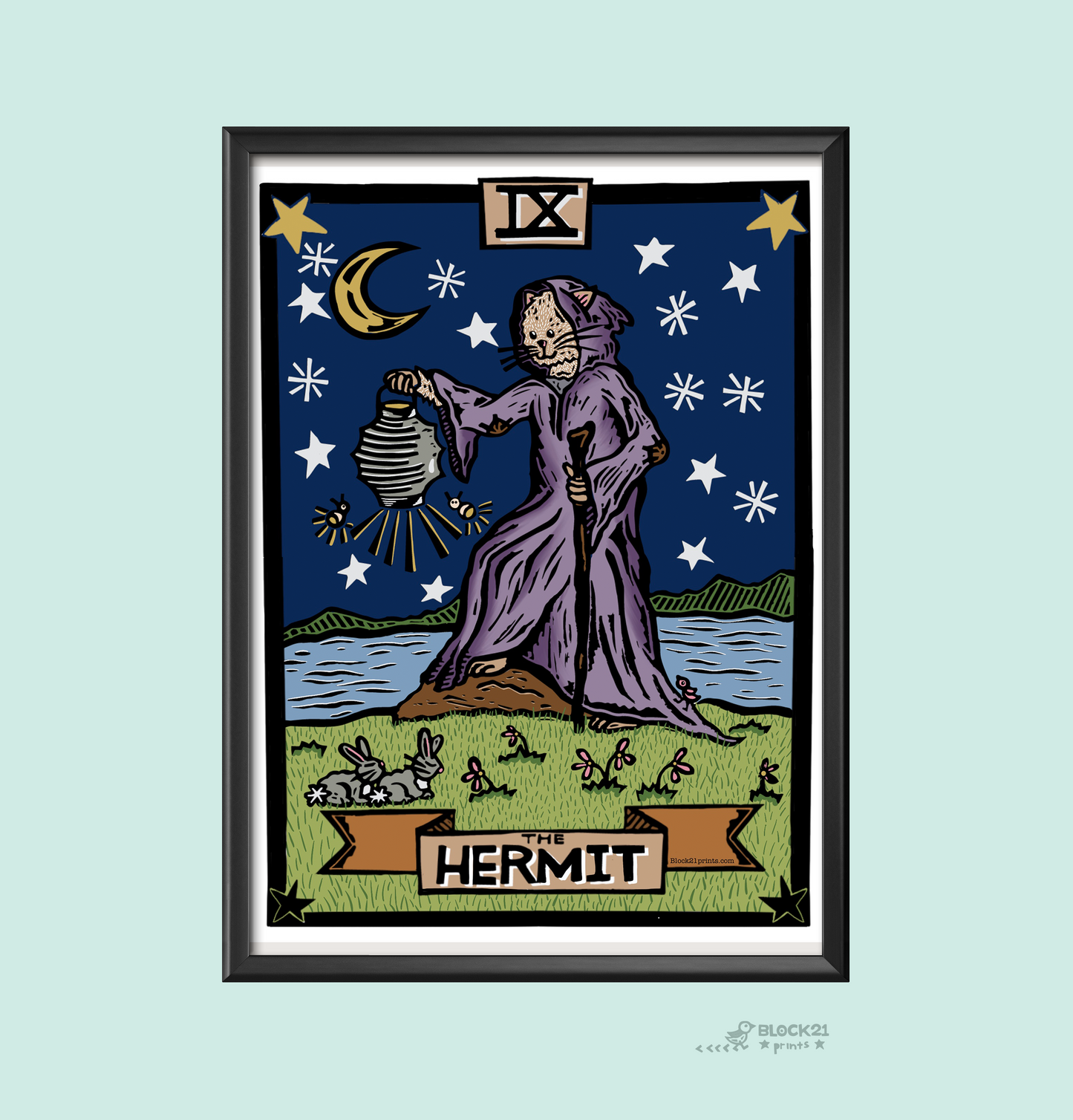 Hermit Tarot Art Print